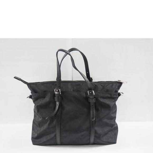 Gucci Black Nylon Way Tote Two sima - Picture 1 of 8